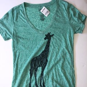 Heathered giraffe shirt.